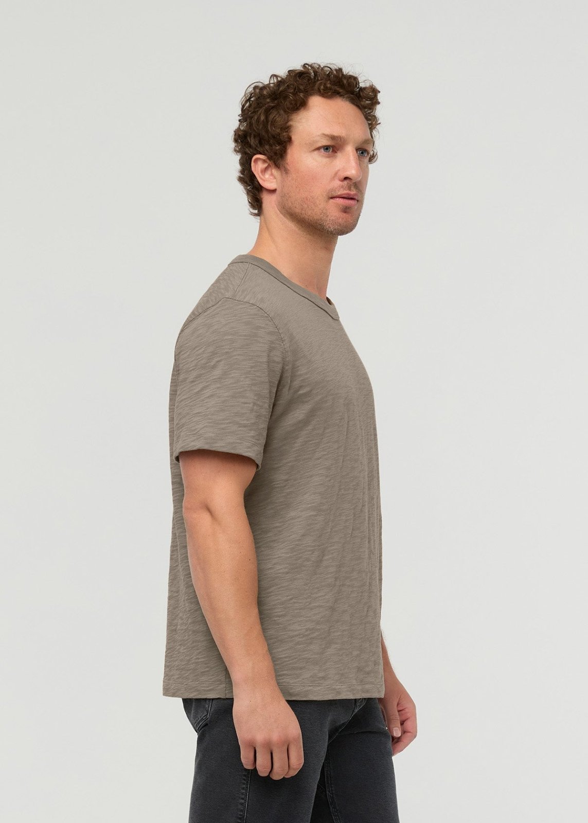 Midweight Slub Jersey Tee - Stone
