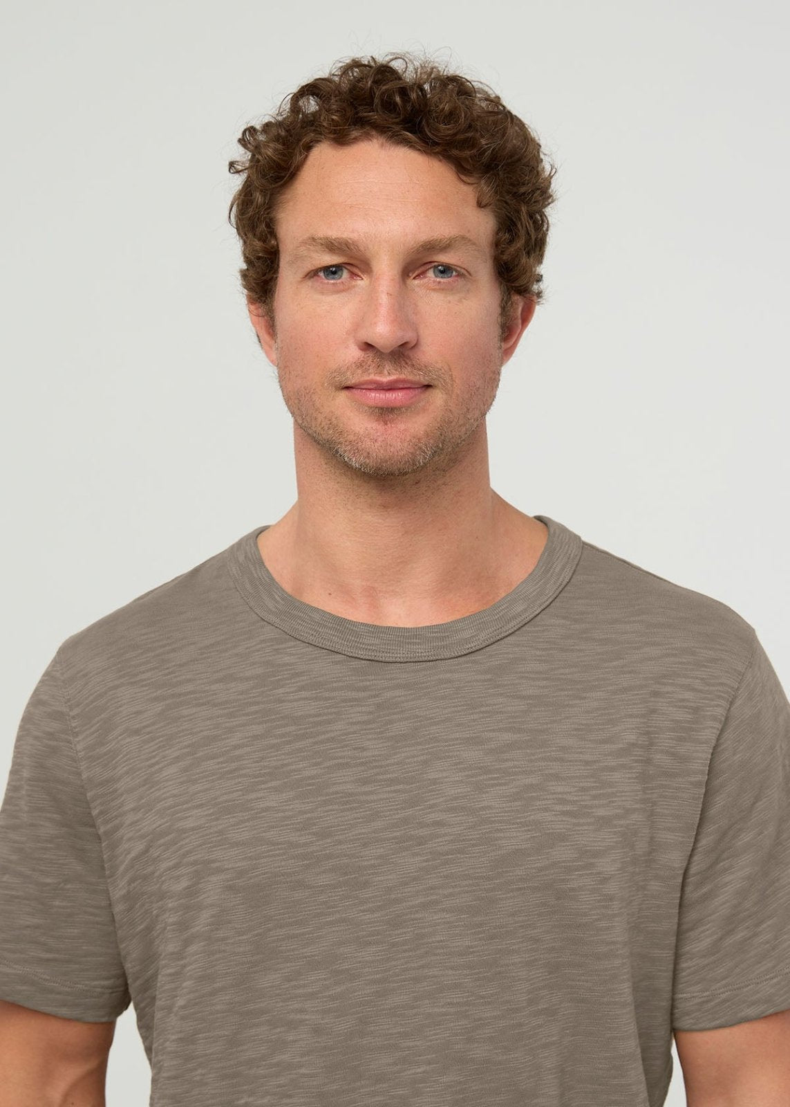Midweight Slub Jersey Tee - Stone