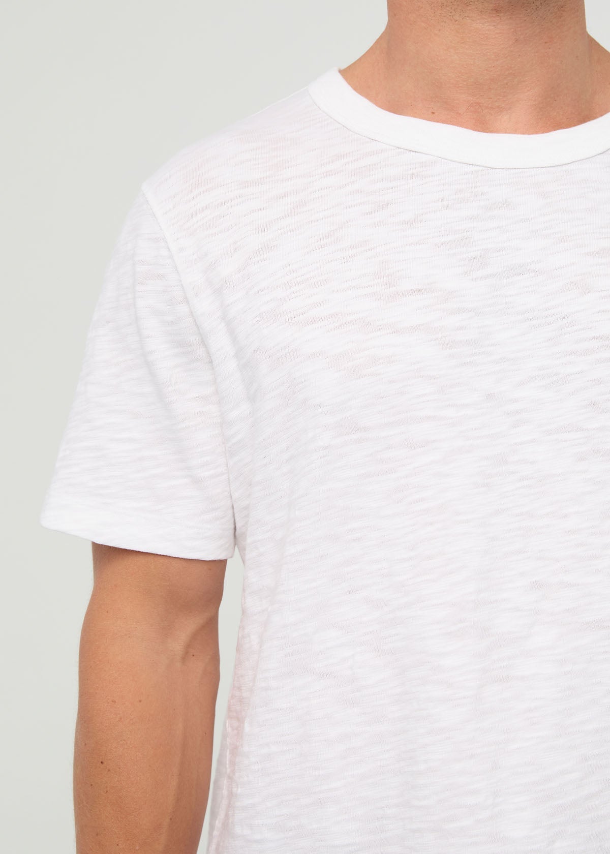 Midweight Slub Jersey Tee - White