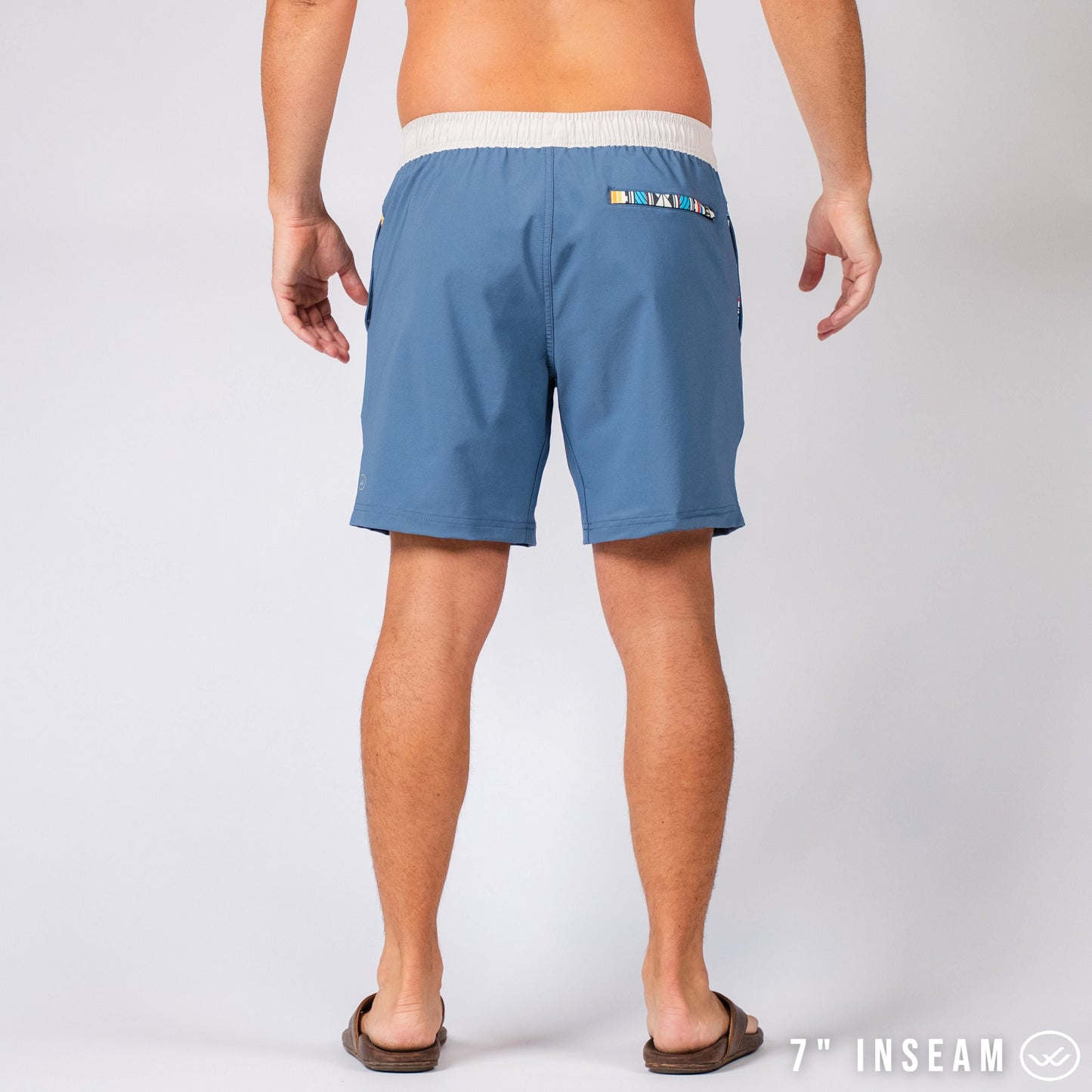 Nomad 3.0 Short (Hybrid) - Slate Blue/White