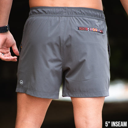 Nomad 3.0 Short (Hybrid) - Charcoal 5" & 7" - Linerless