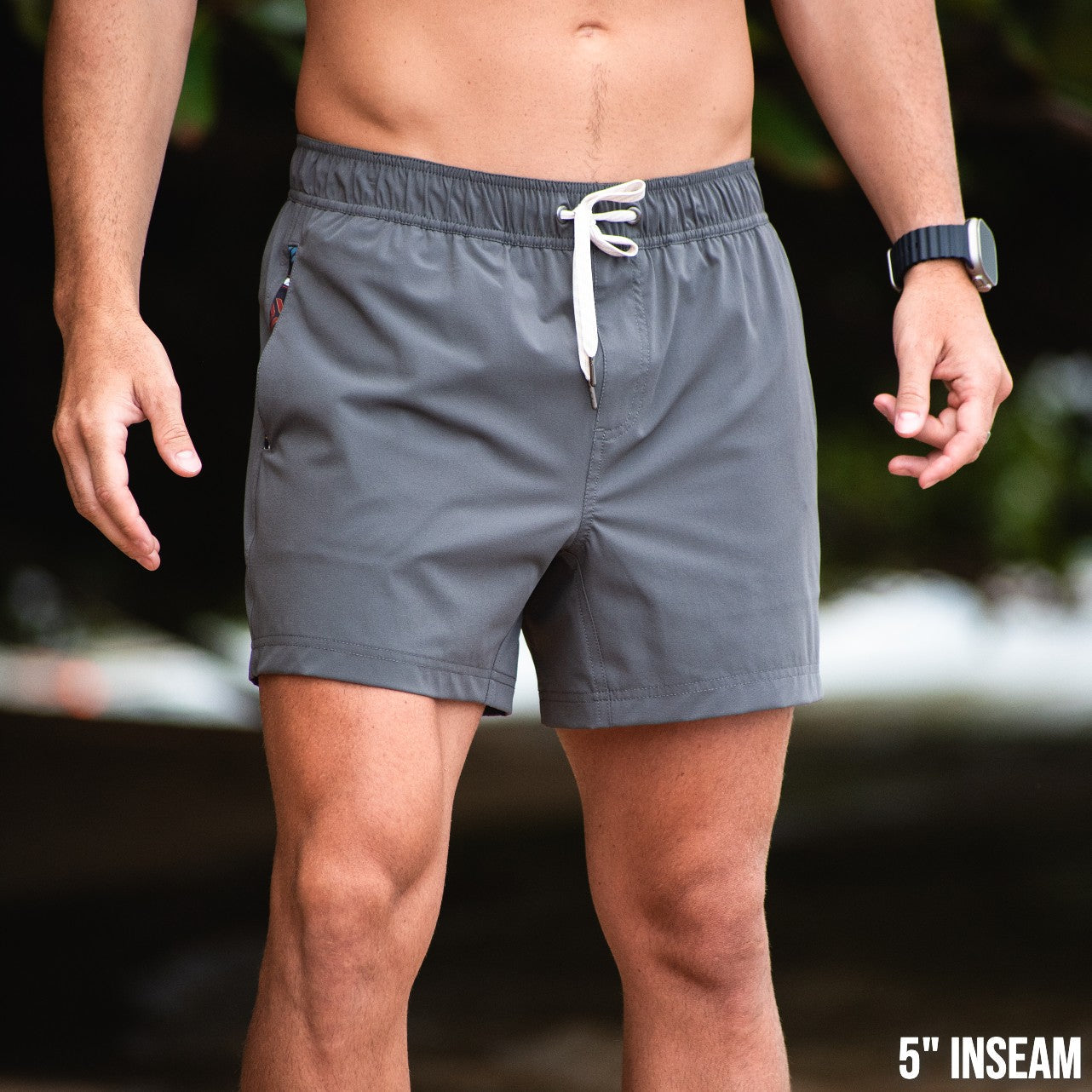 Nomad 3.0 Short (Hybrid) - Charcoal 5" & 7" - Linerless
