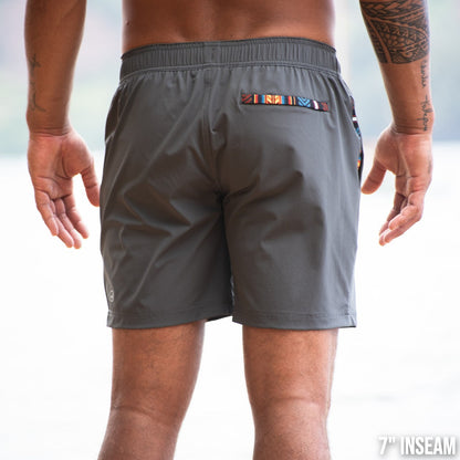 Nomad 3.0 Short (Hybrid) - Charcoal 5" & 7" - Linerless