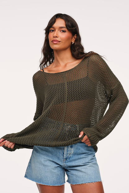 Open Knit Sweater