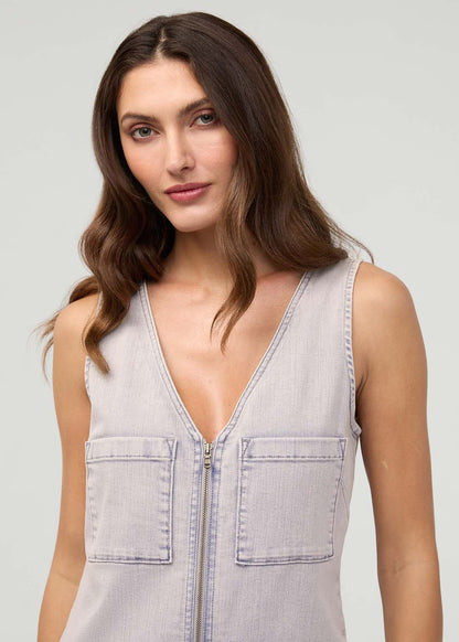 Performance Denim Utility Jumpsuit