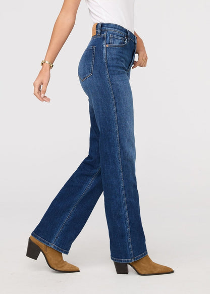Performance Denim+ High Rise Straight - Blue Maize