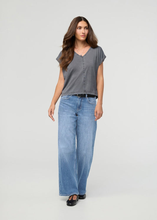 Performance Denim+ Mid Rise Loose Straight - Vintage Seaside