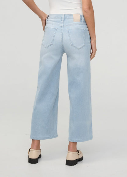Performance Denim+ High Rise Wide Leg Crop - Zephyr