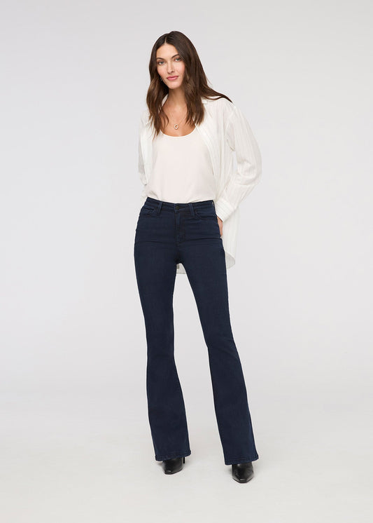 No Sweat Denim High Rise Flare
