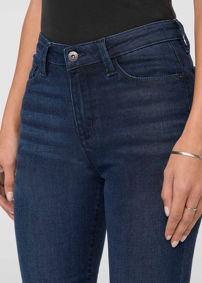 No Sweat Denim High Rise Slim Straight - Worn Rinse