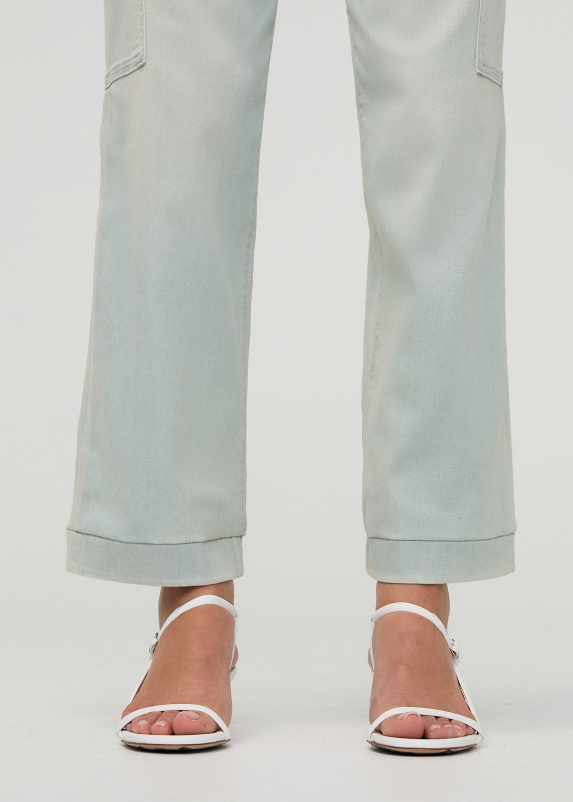 Performance Denim Lite High Rise Cargo - Palisade