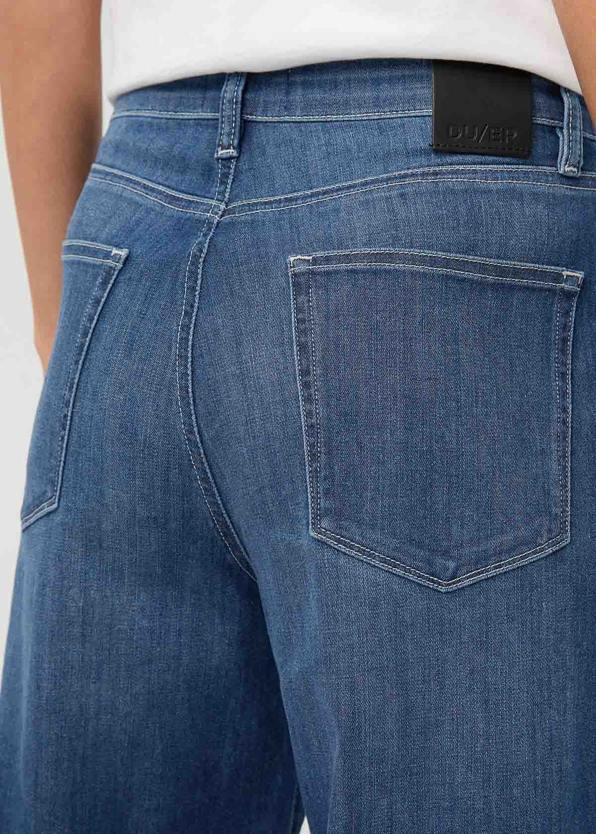 Performance Denim Lite High Rise Straight - Breeze Blue