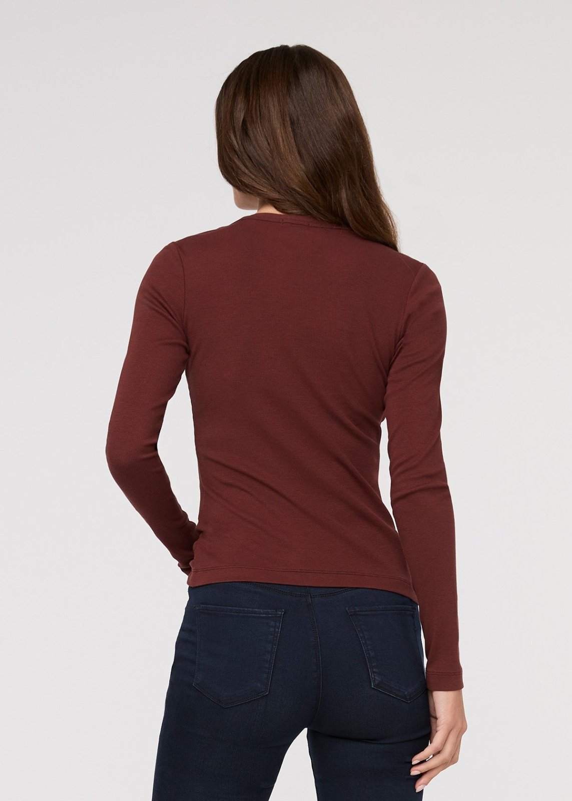 Ribbed Pima Fitted Button Down - Rich Maroon