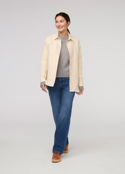 No Sweat Moleskin Overshirt - Bone