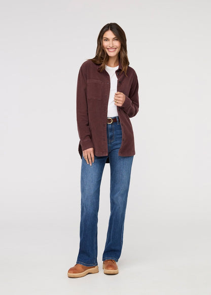 No Sweat Moleskin Overshirt - Rich Maroon