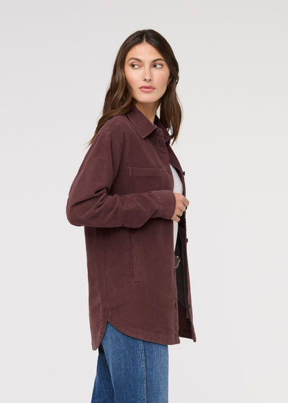 No Sweat Moleskin Overshirt - Rich Maroon