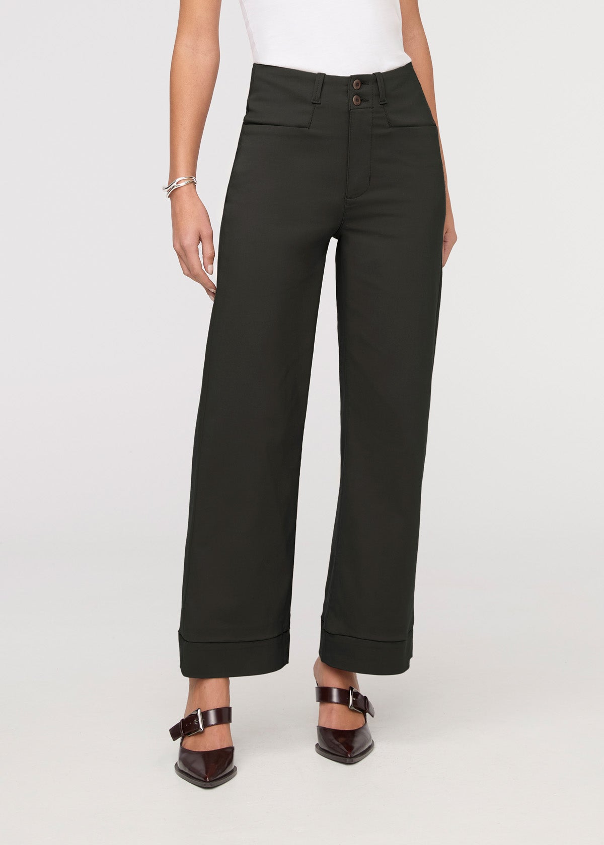 NuStretch High Rise Trouser - Evergreen