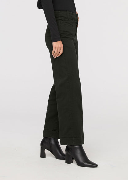 LuxTwill High Rise Trouser - Evergreen