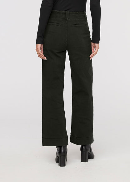 LuxTwill High Rise Trouser - Evergreen