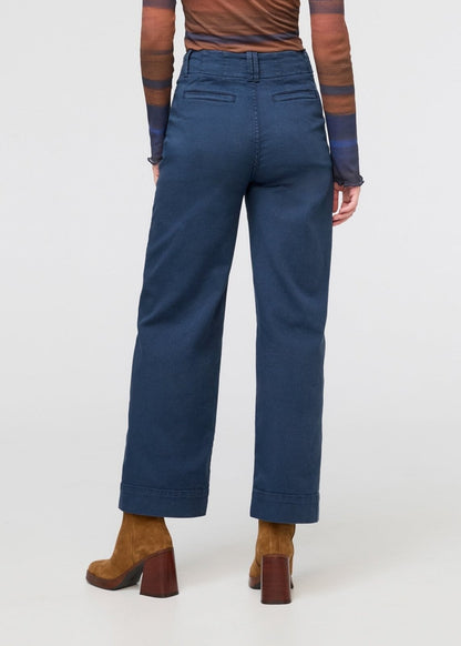 LuxTwill High Rise Trouser - Marine