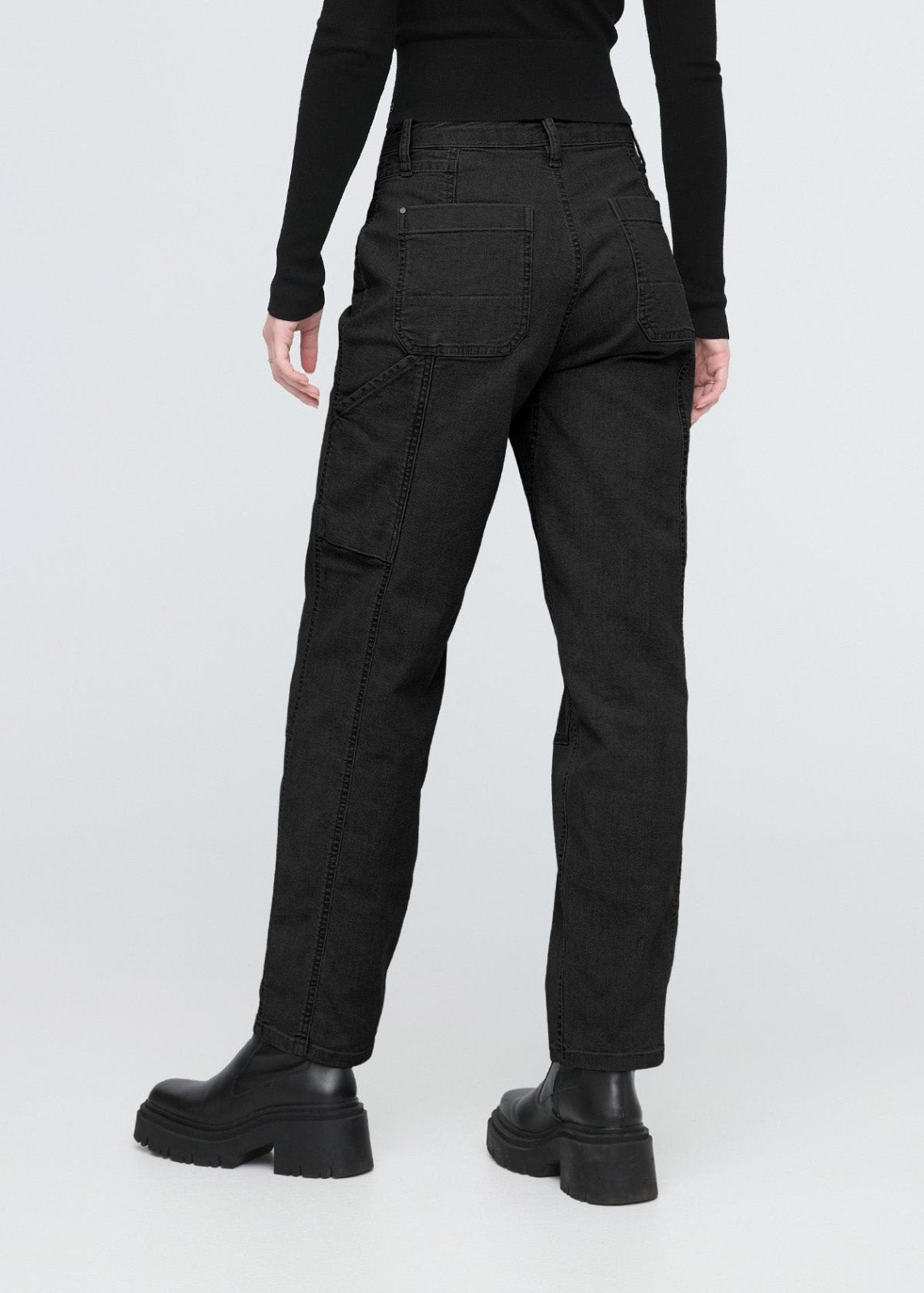 Stretch Canvas Utility Pant - Black