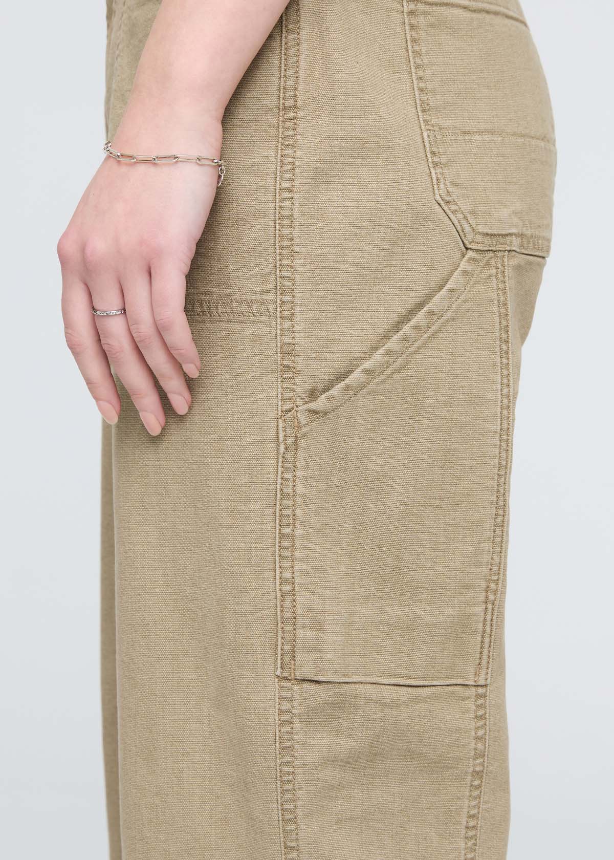 Stretch Canvas Utility Pant - Tan