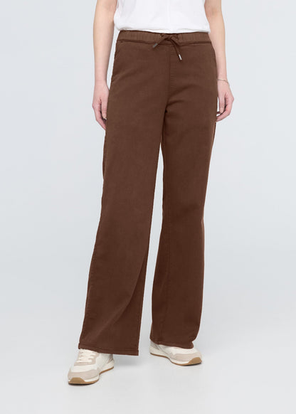 No Sweat Wide Leg Pant - Deep Taupe
