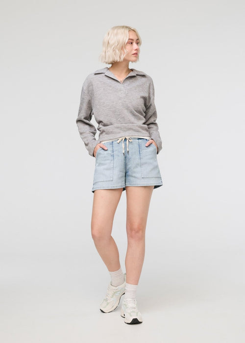 Performance Denim Harbour Short - Coastal