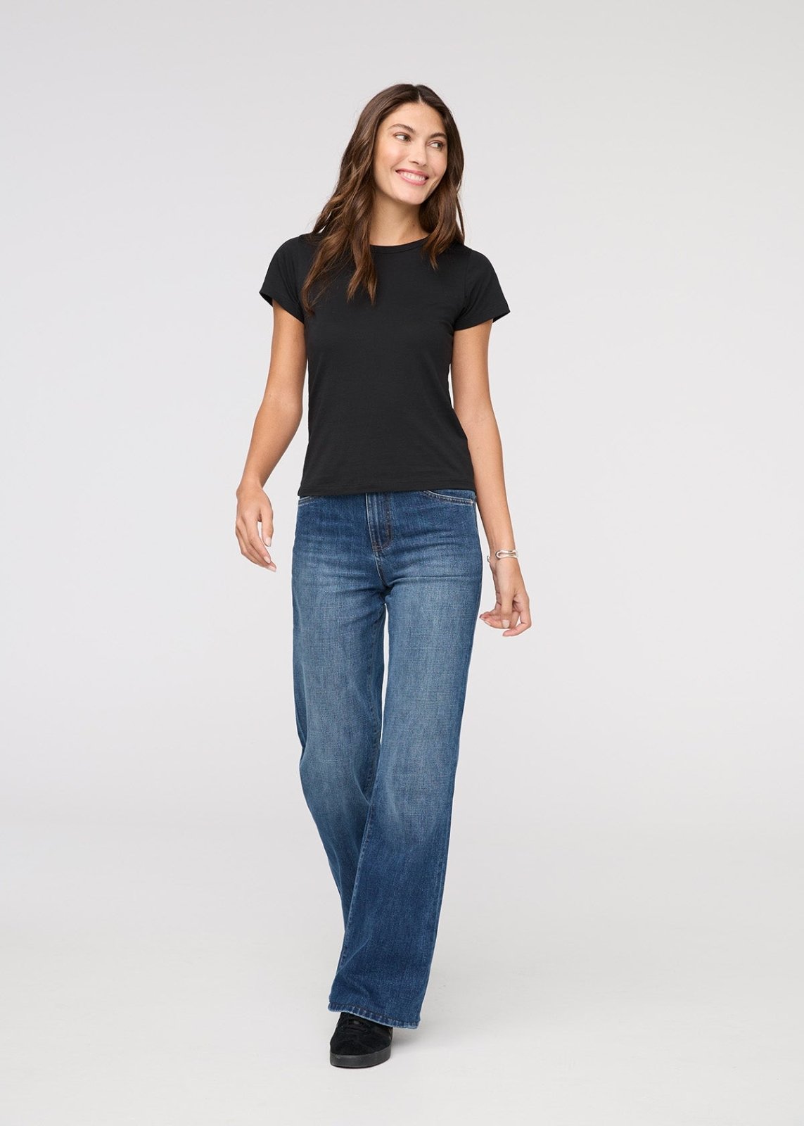PurePima Slim Crew - Black