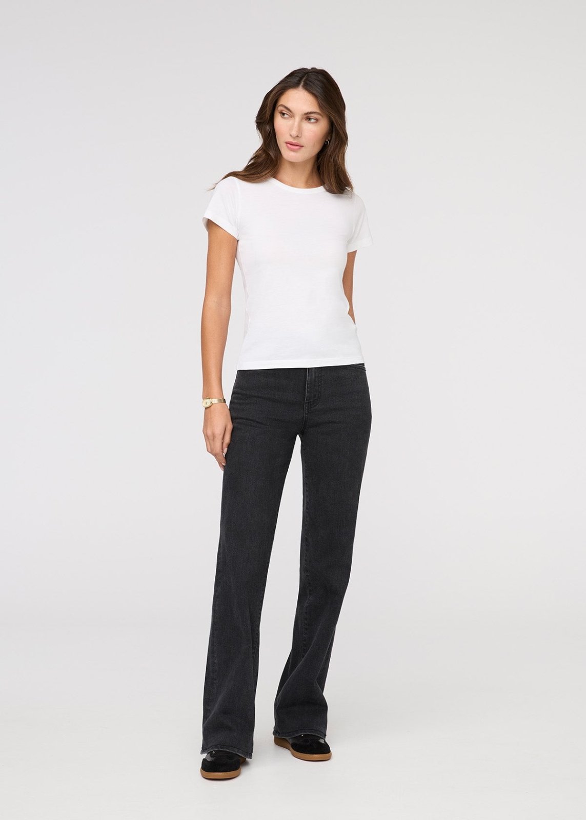 PurePima Slim Crew - White
