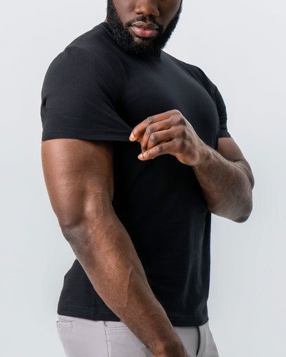 "The Westport" Black Short Sleeve Crewneck