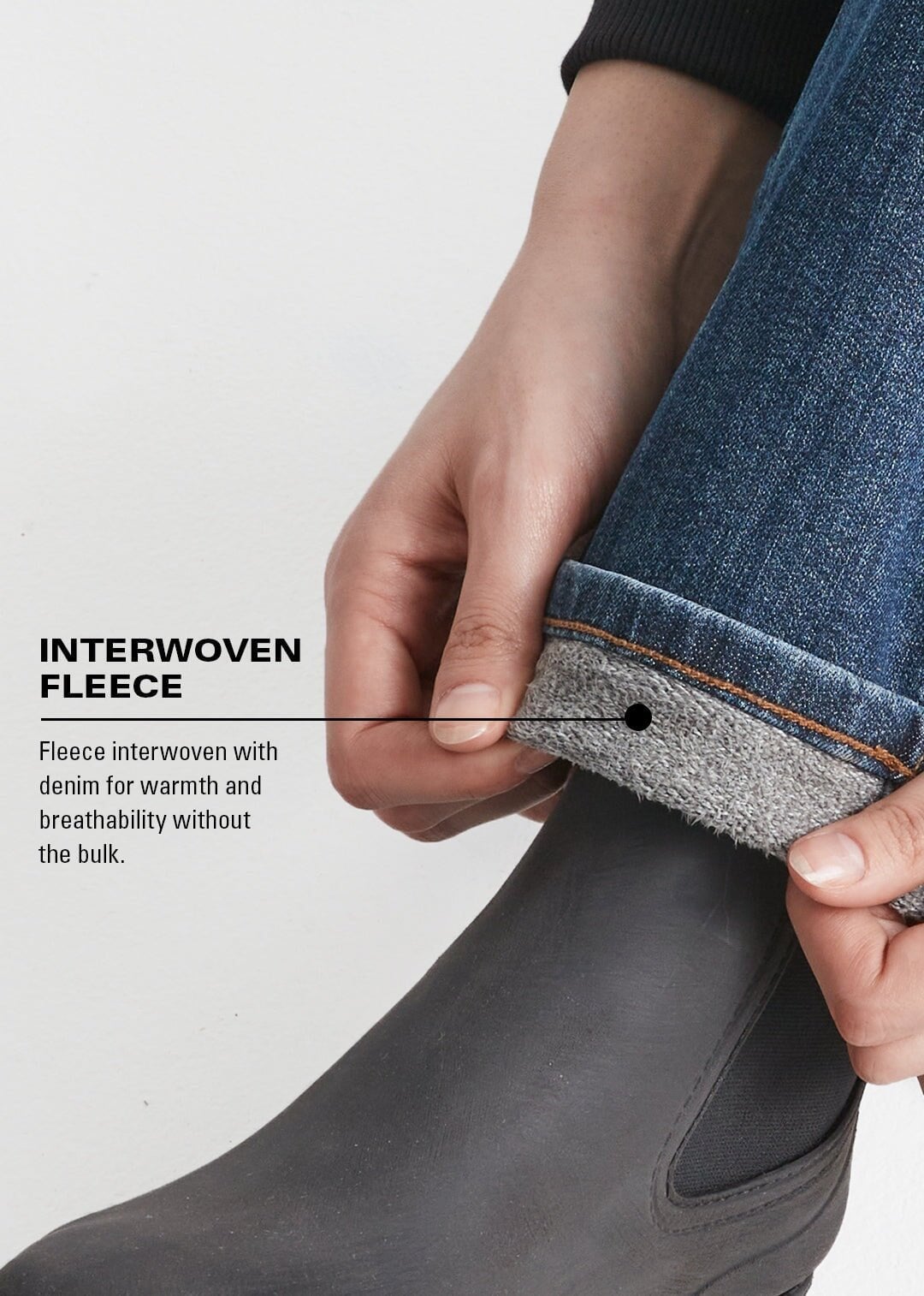 Tech Fleece Denim High Rise Straight - Dark Indigo