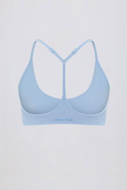 Soft Active Racerback Sports Bra in Sky