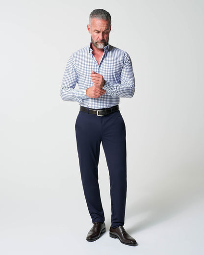 "The Elias" Light Navy Windowpane