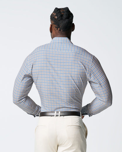 "The Fitz" Brown & Navy Plaid