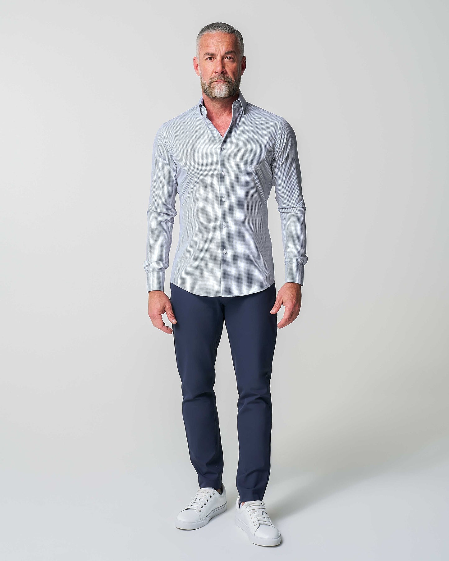 "The Jameson" Mini Navy Dot - Classic Fit