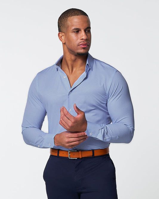 "The Morrison" Blue & White Mini Pattern