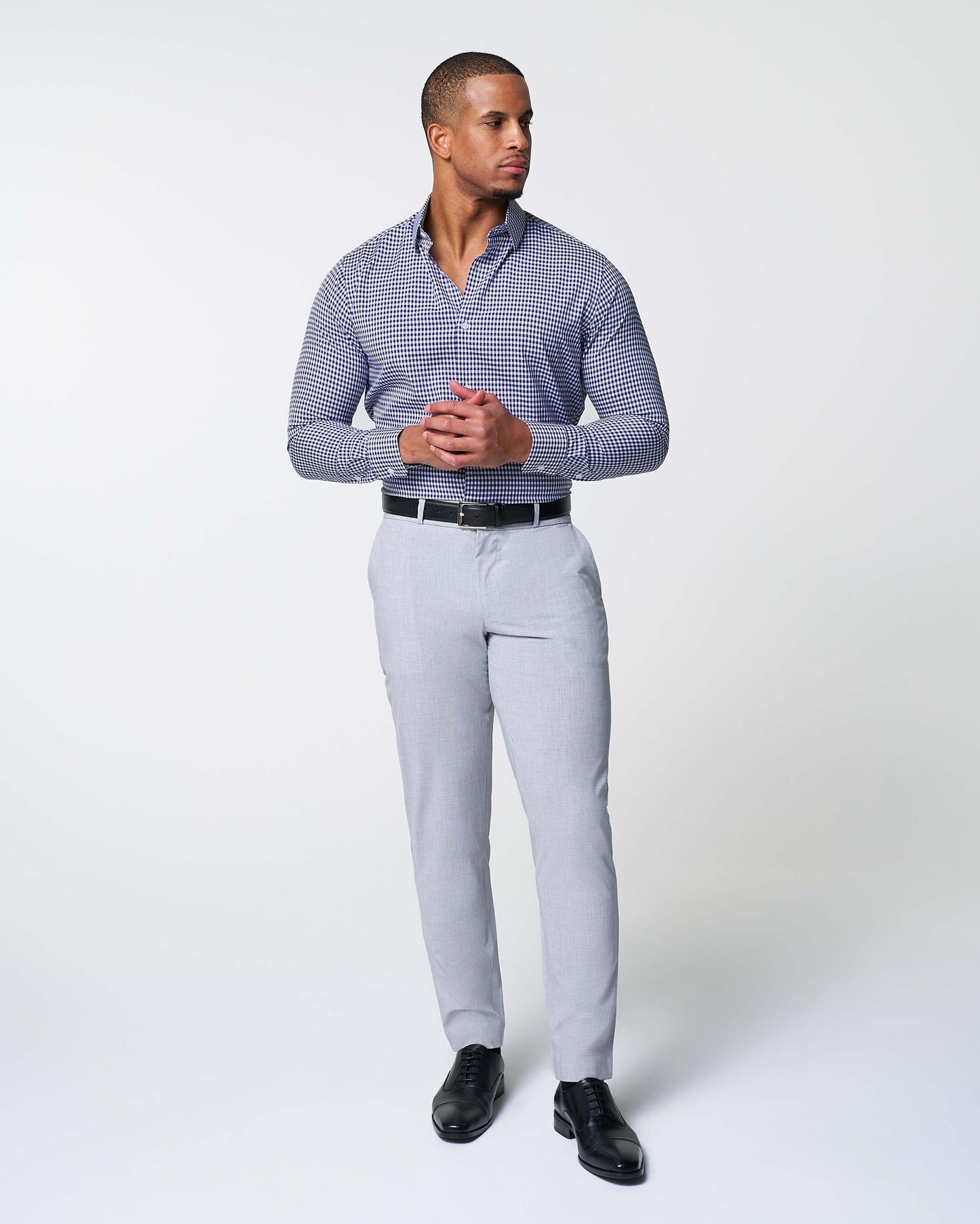 "The Rooney" Navy Gingham