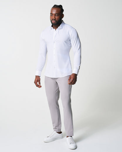 "The Everest" Winter-Weight Solid White