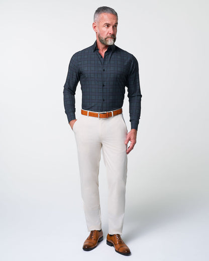 "The York" Navy, Black & Olive Plaid