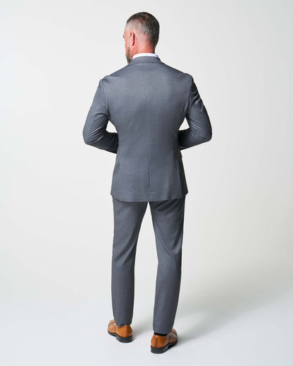 Athletic Fit Stretch Suit - Textured Cobalt