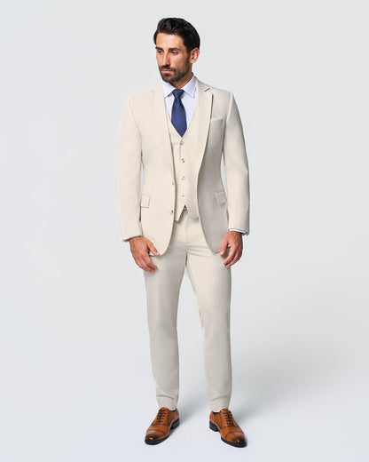 Athletic Fit Stretch Suit Vest - Lightweight Heathered Bamboo