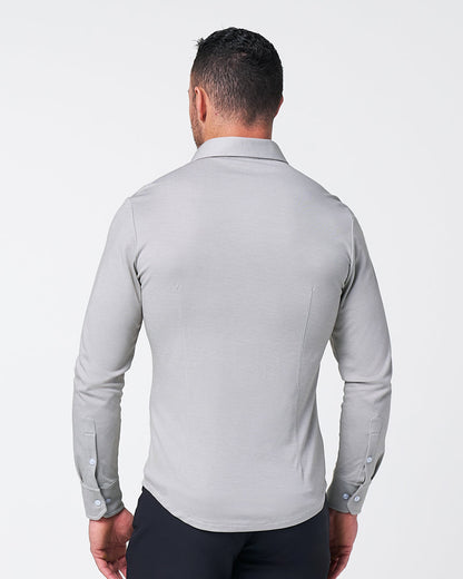"The Omaha" Sandstone Pique Button Down