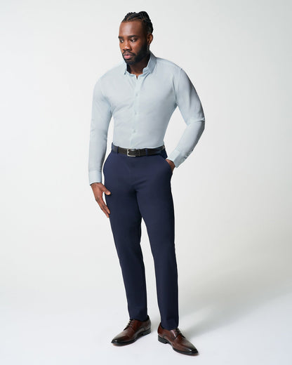 "The Belmont" Light Blue Pinstripe - Classic Fit