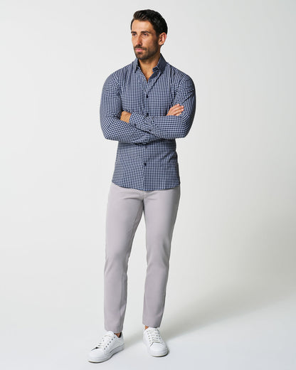 "The Callahan" Blue and White Mini Plaid