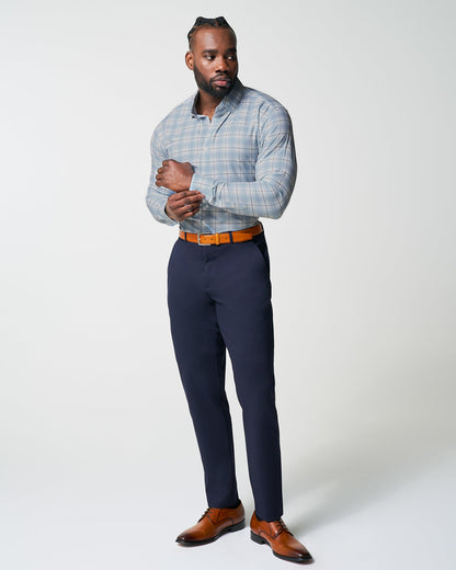 "The Mello" Light Blue & Grey Multi Plaid