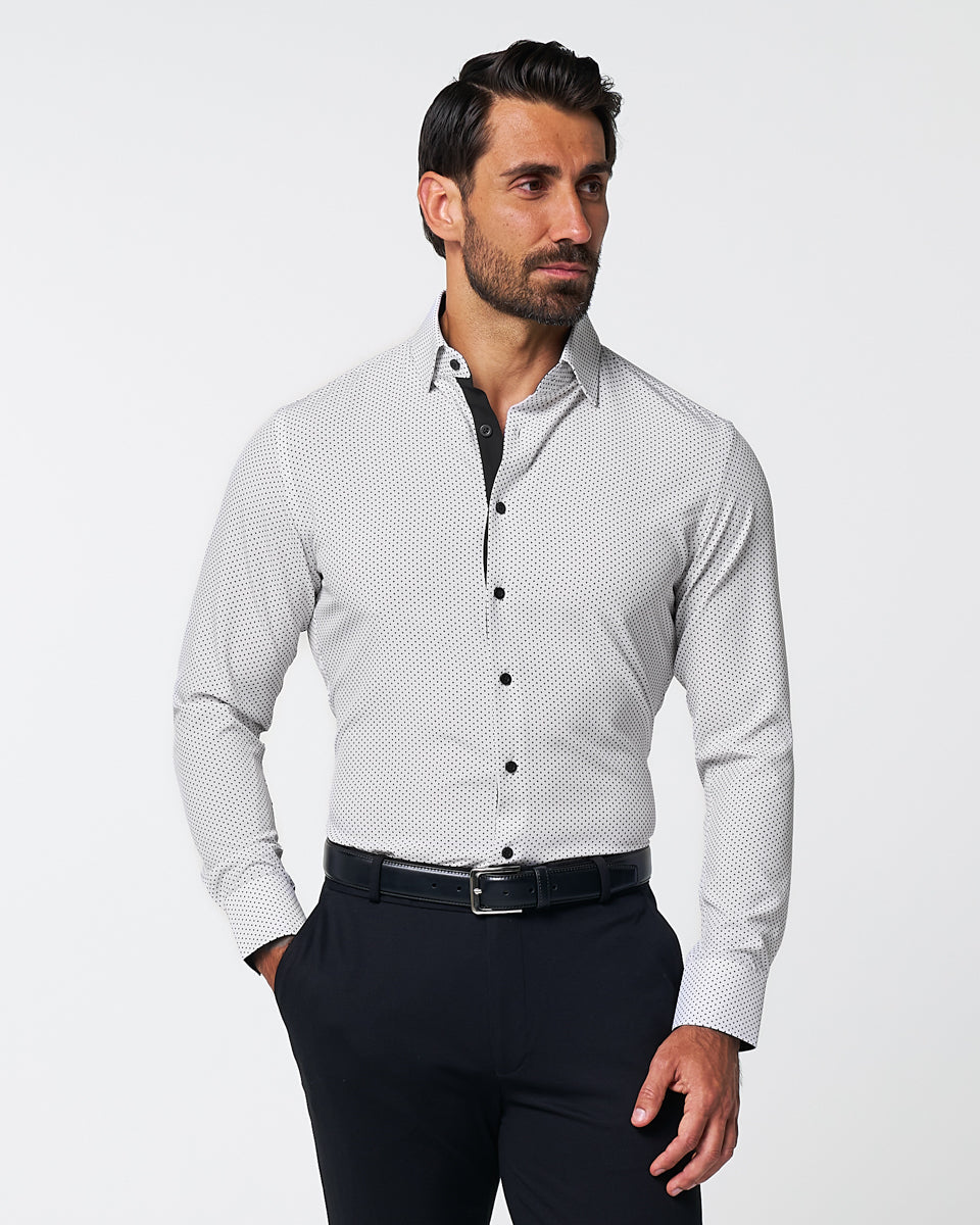 "The Tatar" White With Black Dots