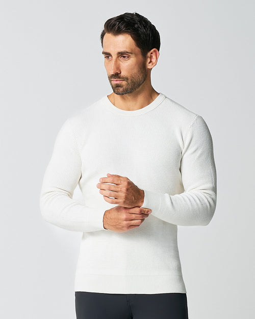 Heavy Knit Crewneck  - Cream