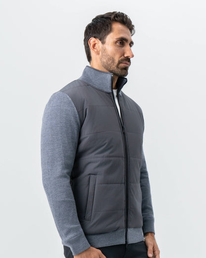 Knit Zip Jacket - Grey